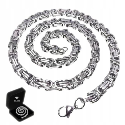  THICK CHAIN Silver Men's Chain Royal Byzantine Necklace