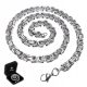  THICK CHAIN Silver Men's Chain Royal Byzantine Necklace