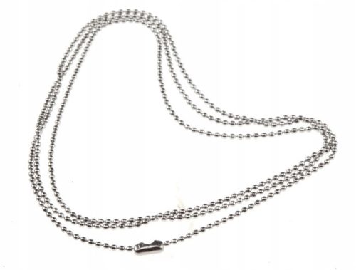  ŁL287 BALL CHAIN DOG TAG STEEL 12pcs