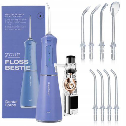  Dental irrigator for oral teeth DentalForce 400 ml 5 PROG 8 NOZZLES