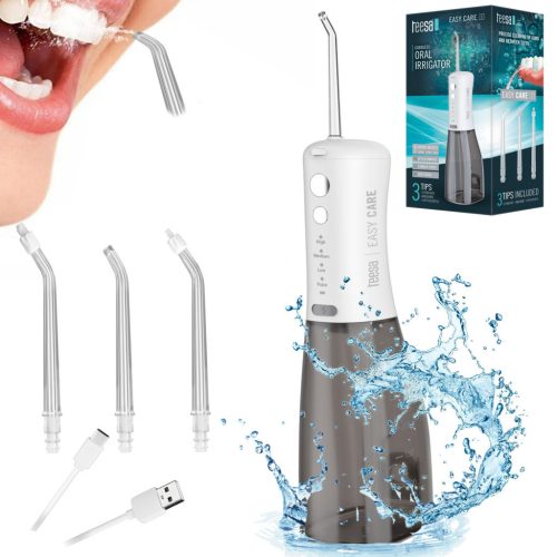  TEESA EASY CARE 2 kabelloser Irrigator, stark, 6,89 bar, IPX7, 3 Spitzen