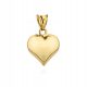  GOLD PENDANT 585 HEART CONVEX LARGE M.JOPEK