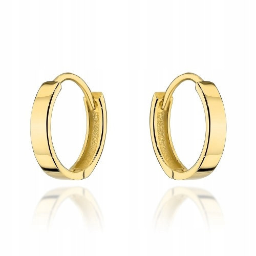  585 GOLD EARRINGS - SMOOTH CREOLE HOOPS