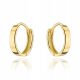  585 GOLD EARRINGS - SMOOTH CREOLE HOOPS