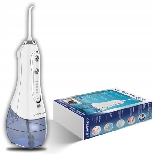  Cordless dental irrigator U-SMILER with 8 hot water jets