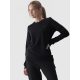  Women's sweatshirt without zip, without hood, 4F 4FWMM00TSWSF1469 - black