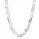  Beautiful Silver Chain 925 Men's, Solid Figaro 50 cm Gift For Him