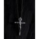  Silver cross CRUCIFIXION of JESUS CHRIST. INRI