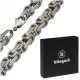  Steel men's necklace chain weave ROYAL Byzantine 123g 8mm STEEL