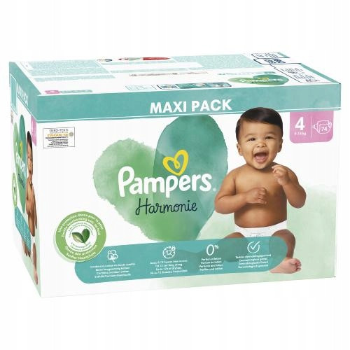  Pampers Harmonie diapers Size 4 74 pcs.