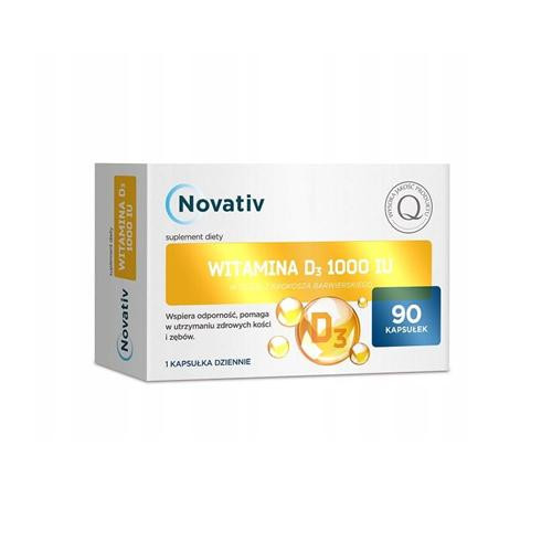  NOVATIV Vitamin D3 1000 90 caps.
