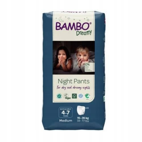  Eco Pants Bambo Dreamy Girl Boy Night, 15-35kg, 4-7 years, 10 pcs