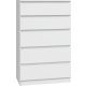  TopEshop MALWA chest of drawers 70 x 40 x 109.5 cm matt white