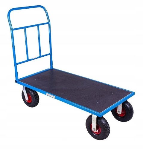Storage platform trolley 100x60, INFLATED WHEELS
