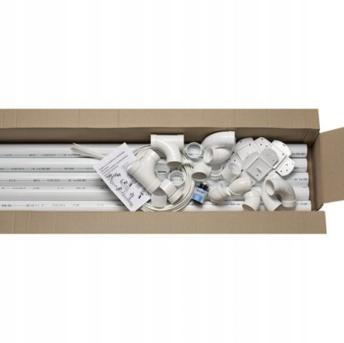 Central vacuum cleaner - set with 3 sockets
