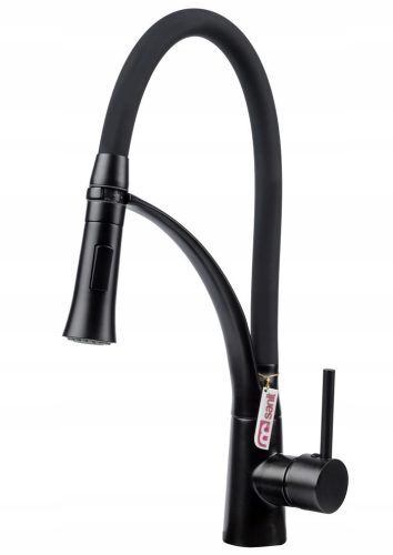 Msanit Black Stand-Kitchen Faucet, Black