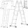 Higher aluminum ladder 4x3 m