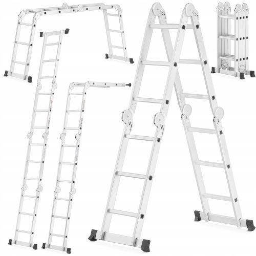 Higher aluminum ladder 4x3 m