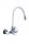 Luccio Mos wall-mounted kitchen faucet, white