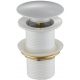 Mexen round Click-Clack cap without overflow, white
