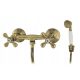 Loge Luxor Gold wall-mounted shower faucet