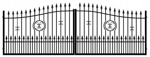 Doors and Gates Double-leaf entrance gate WENUS PLUS Ocynk+Ral