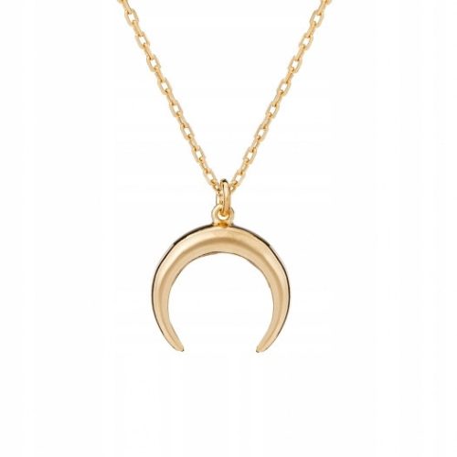  Gold plated necklace with moon ANIA KRUK
