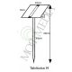  Freestanding sign white 100 x 40 cm 10 pcs.