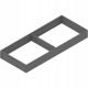  Blum drawer front anthracite 50 x 3 x 5.1 cm