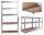  GardenLine shelf, galvanized, 90 x 180 x 40 cm, shades of grey
