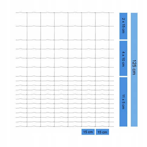 Forest fence net 125/18/15 L 50 m + free