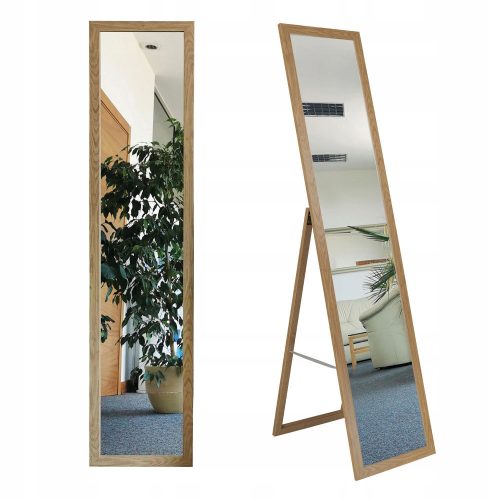  BD Art wall mirror, rectangular, wooden frame, 360 x 1550 mm