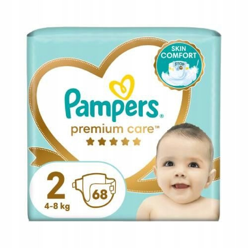  Pampers Premium Care Diapers Size 2 68 pcs.