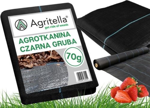 Agrartextil - Agrotella mulching fabric (anti-weed) Agritalla AC70210R black 110 x 2000 cm 70 g/m²