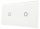 Single-touch switch, flush-mounted BarON white SK-2G101-White