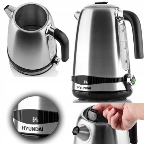  Hyundai VK770 Kettle 2200 W 1.7 l Silver/Gray