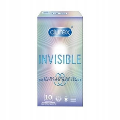  Durex Invisible condoms extra lubricated 10pcs