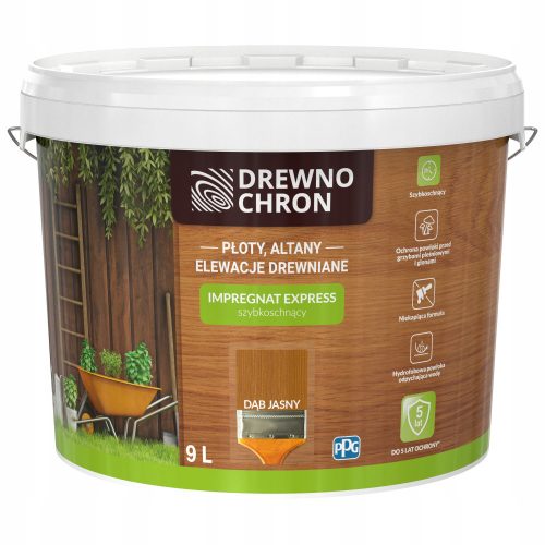 Quick-drying impregnation wood protection light oak 9l