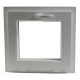 PVC window 565 x 535 tiltable white – MATTE glass