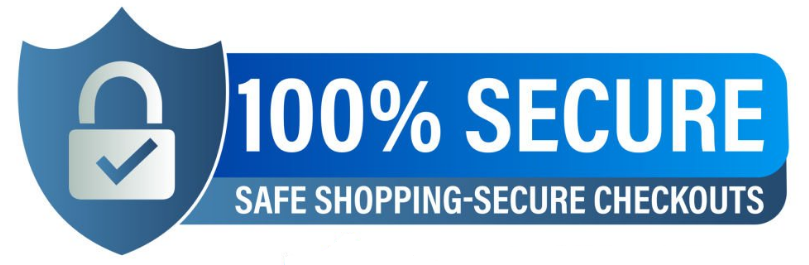 100% safe shopping secure checkout